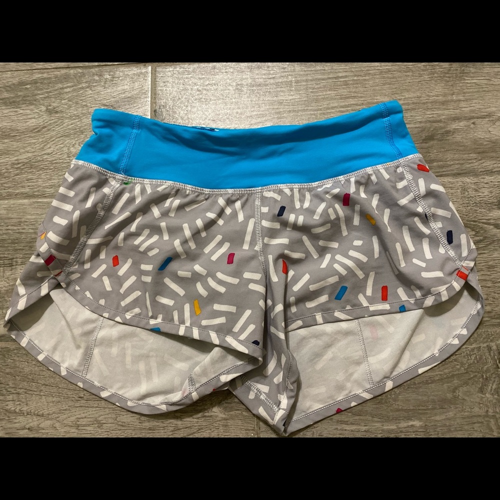 Lululemon seawheeze speed shorts size 2